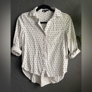 Velvet Heart | Simple Feather Blouse | Color: White | Size: XS